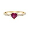 Anello Red Heart in argento 925  AS1334